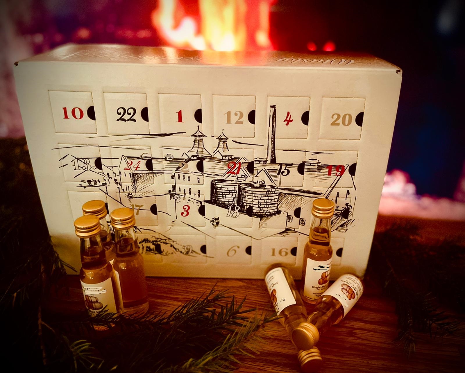 Whisky Adventskalender Karton mit 24 Türen 2cl von Whisky