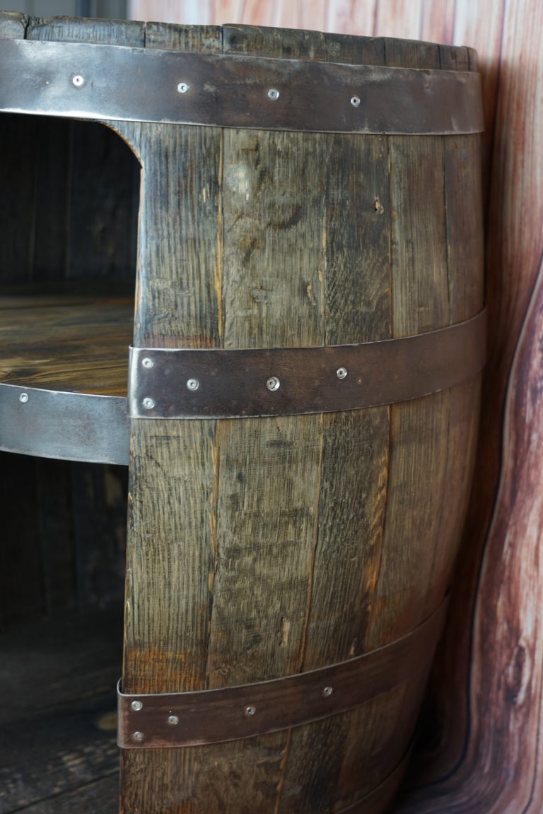 Whisky-Fassbar 150l "Bourbon Barrel" mit Zwischenboden – Bild 4